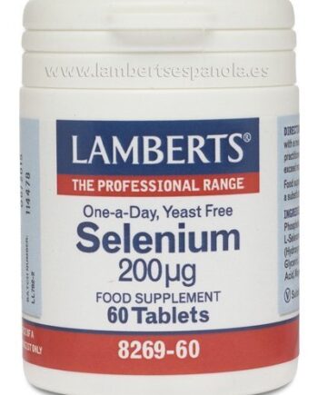 Selenio 200 mcg como L-Selenometionina, la forma orgánica - 60 Tabletas