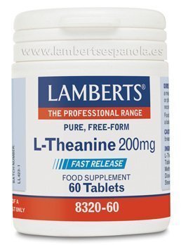 L-Teanina 200 mg en forma Libre. Aminoácido no esencial - 60 Tabletas