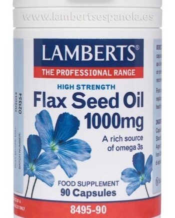 Aceite de Semillas de Lino 1000 mg rico en Omega 3 - 90 Cápsulas