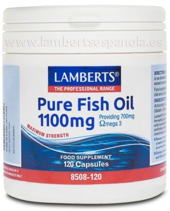 Aceite de Pescado Puro 1100 mg con 700 mg de Omega 3 - 120 Cápsulas