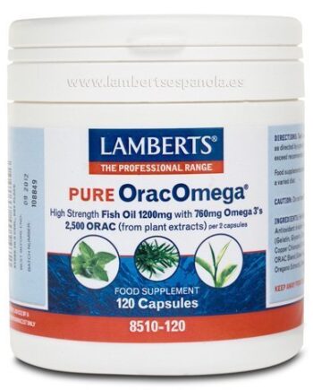 OracOmega® Aceite de Pescado Puro 1200 mg - 120 Cápsulas