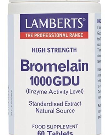 Bromelina 1000 GDU Enzimás de Piña de fuente natural - 60 Tabletas