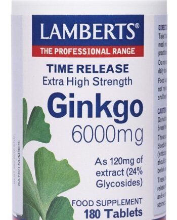 Ginkgo Biloba 6000 mg en extracto - 180 Tabletas