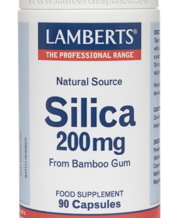 Silicio 200 mg más de 90% de Silicio Orgánico de Goma de Bambú - 90 Cápsulas