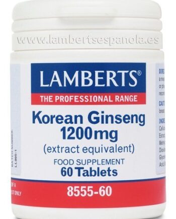 Ginseng Coreano o Panax Ginseng 1200 mg - 60 Tabletas
