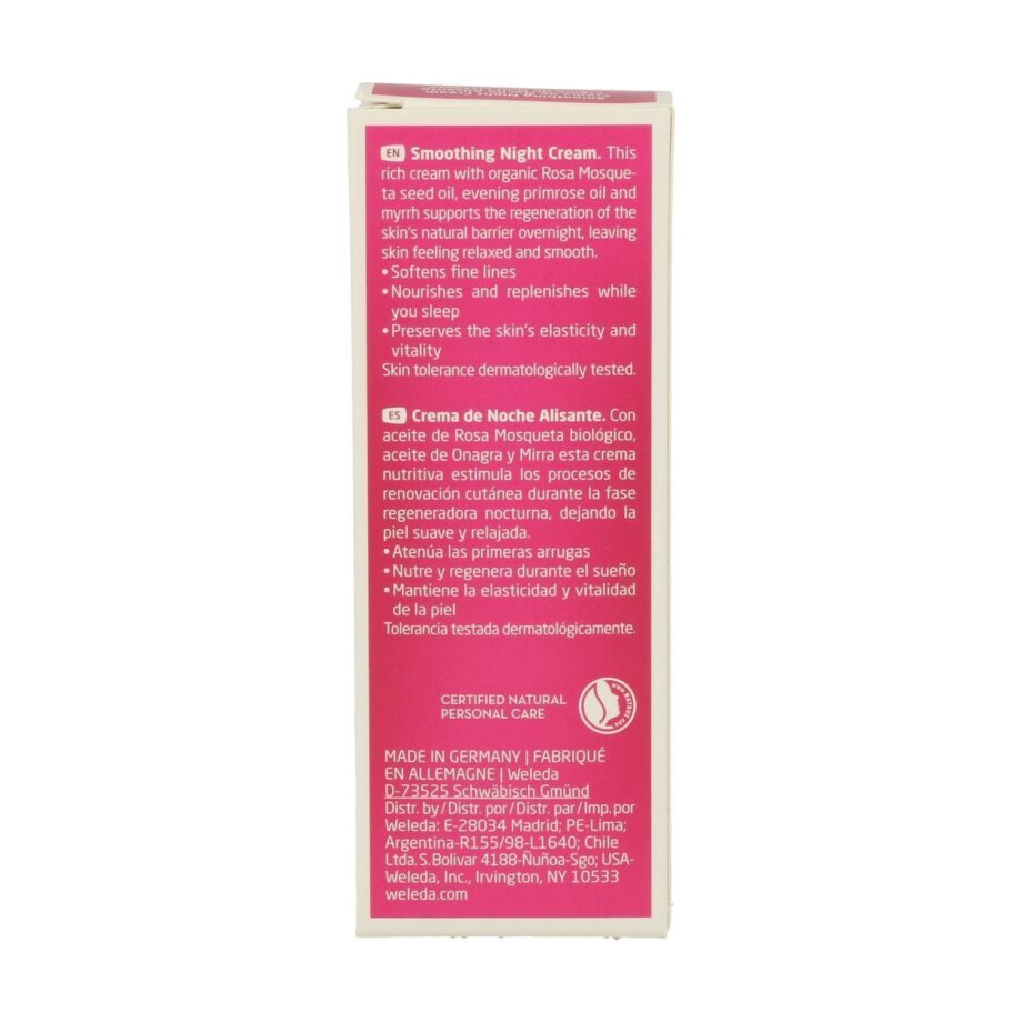 Crema de Noche Alisante de Rosa Mosqueta