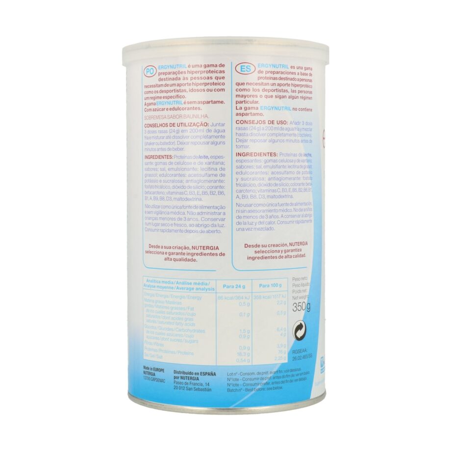 Ergynutril (Sabor Dulce de Vainilla)