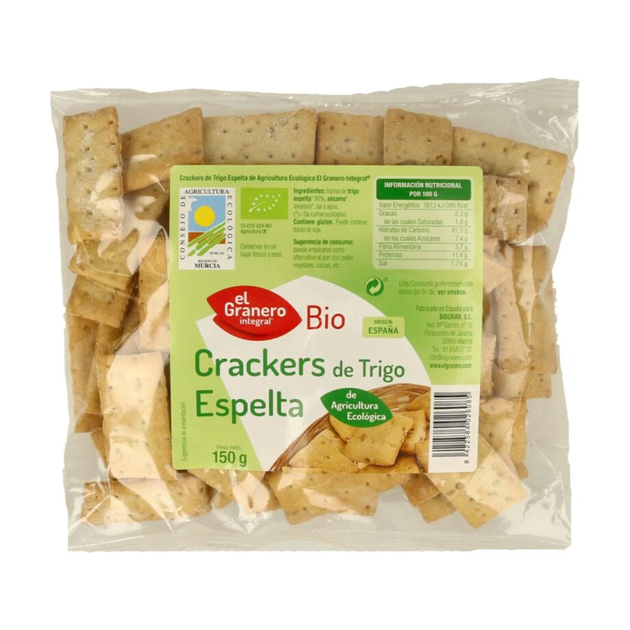 Crackers de Espelta con Sésamo Bio
