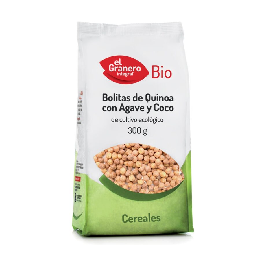 Bolitas de Quinoa Con Agave y Coco BIO