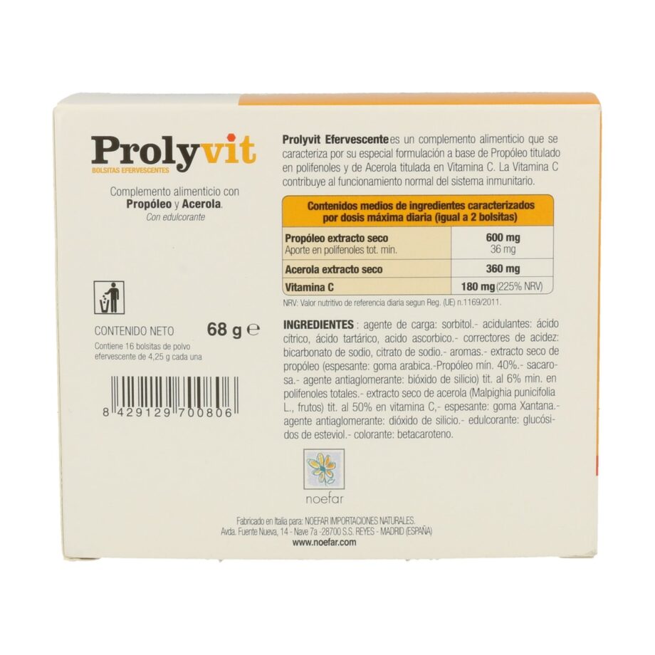 Prolyvit (Vitamina C) Efervescente Prolisan