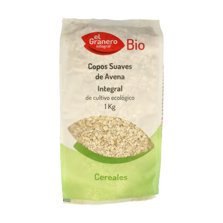 Copos suaves de avena integral Bio
