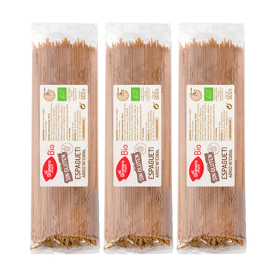 Espaguetis de Arroz Integral Sin gluten
