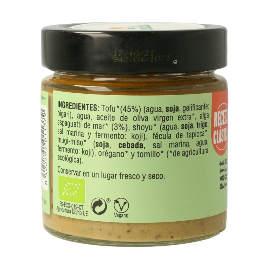 Paté Tofu de Algas - 180 gr.