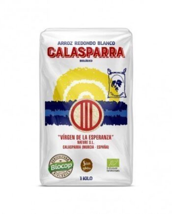 Arroz envase plástico blanco Calasparra 1 kg