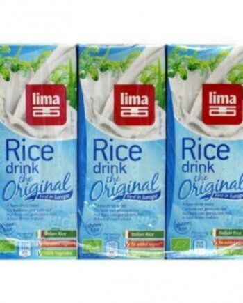 Bebida de arroz rice drink original Lima 3 x 200 ml