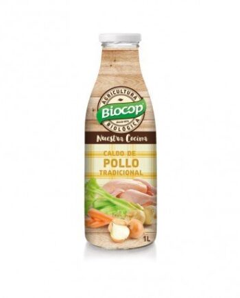 Caldo de pollo tradicional Biocop 1 lt
