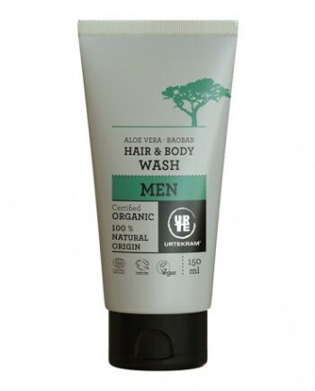 Champú gel aloe baobab men Urtekram 150 ml