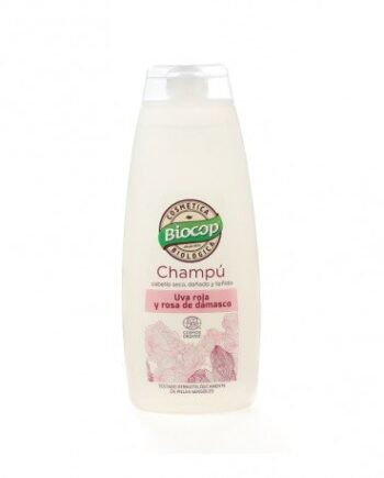 Champú uva roja y rosa de Damasco Biocop 400 ml