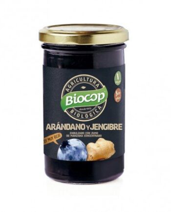Compota de arándanos y jengibre Biocop 280 g