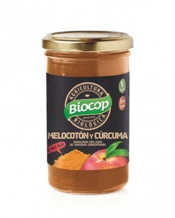 Compota de melocotón y cúrcuma Biocop 280 g