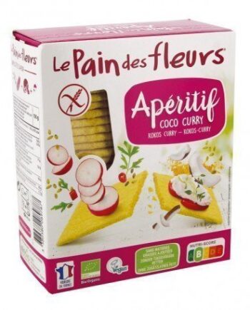 Cracker de coco y curry para aperitivo Le Pain Des Fleurs 150 g
