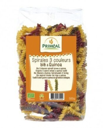 Espirales tricolor trigo quinoa Priméal 500 g
