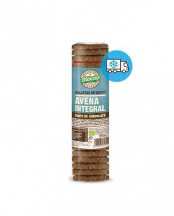 Galleta de copos de avena integral con chips de chocolate Biocop 250 g