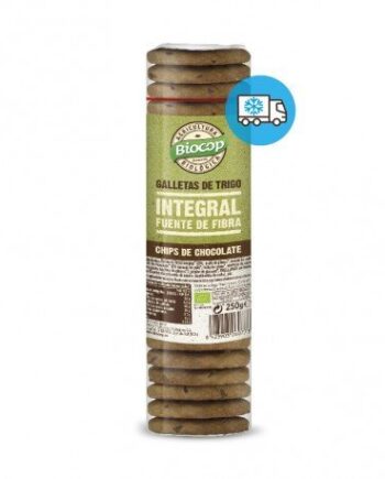 Galleta de trigo integral con chips de chocolate Biocop 250g