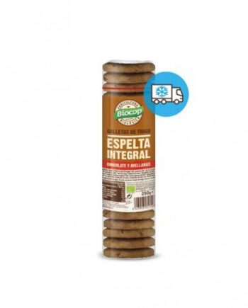 Galleta espelta integral chocolate avellanas Biocop 250 g