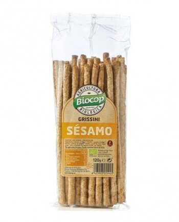 Grissini con sésamo Biocop 120 g