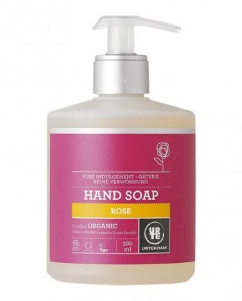 Jabón de manos Rosas dispensador Urtekram 380 ml