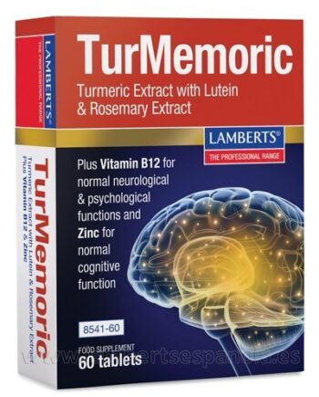 TurMemoric es un Extracto de Cúrcuma, Luteína, Romero y más - 60 Tabletas