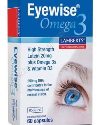 Eyewise® con Luteína, Zeaxantina mas Omega 3 y Vitamina D - 60 Cápsulas