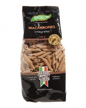 Macarrones integrales Biocop Iris 500 g