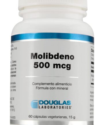Molibdeno 500 mcg. (60 cápsulas vegetarianas)