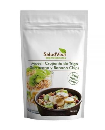 Muesli Crujiente de Trigo Sarraceno y Banana Chips ECO 300g