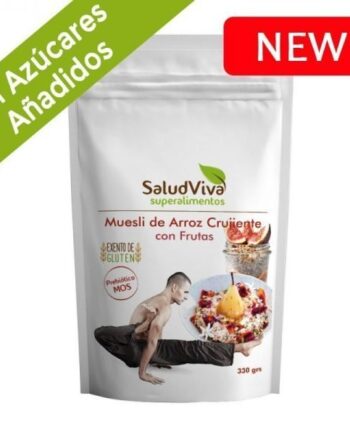 Muesli de Arroz Crujiente con Frutas sin Azúcares Añadidos 350g (Prebiótico)