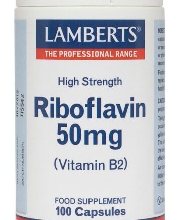 Riboflavina o Vitamina B2 50 mg - 100