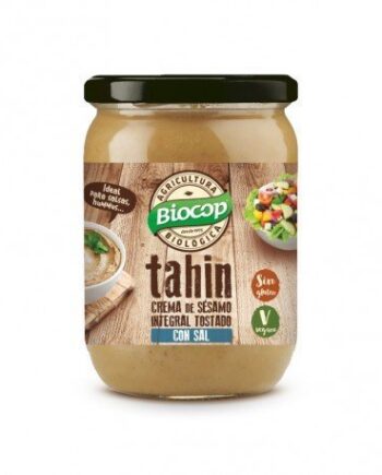 Tahin integral tostado con sal Biocop 500 g