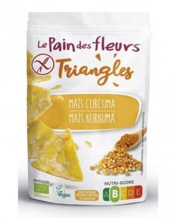 Triángulos de maíz y cúrcuma Le Pain des Fleurs 50g