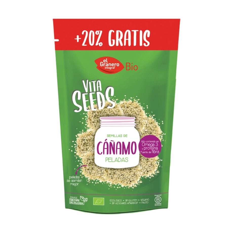 Vitaseeds Semillas de Cáñamo Pelado Bio