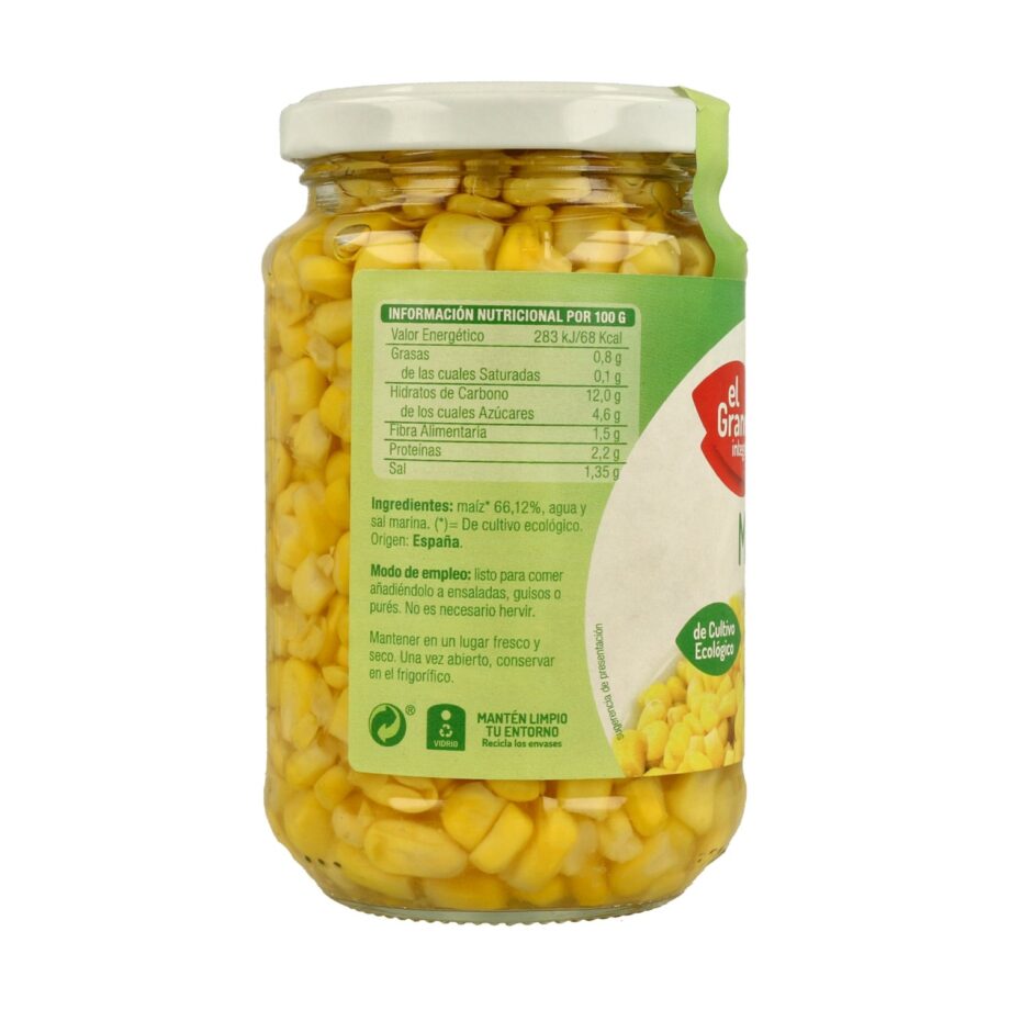 Maíz Dulce Cocido Bio