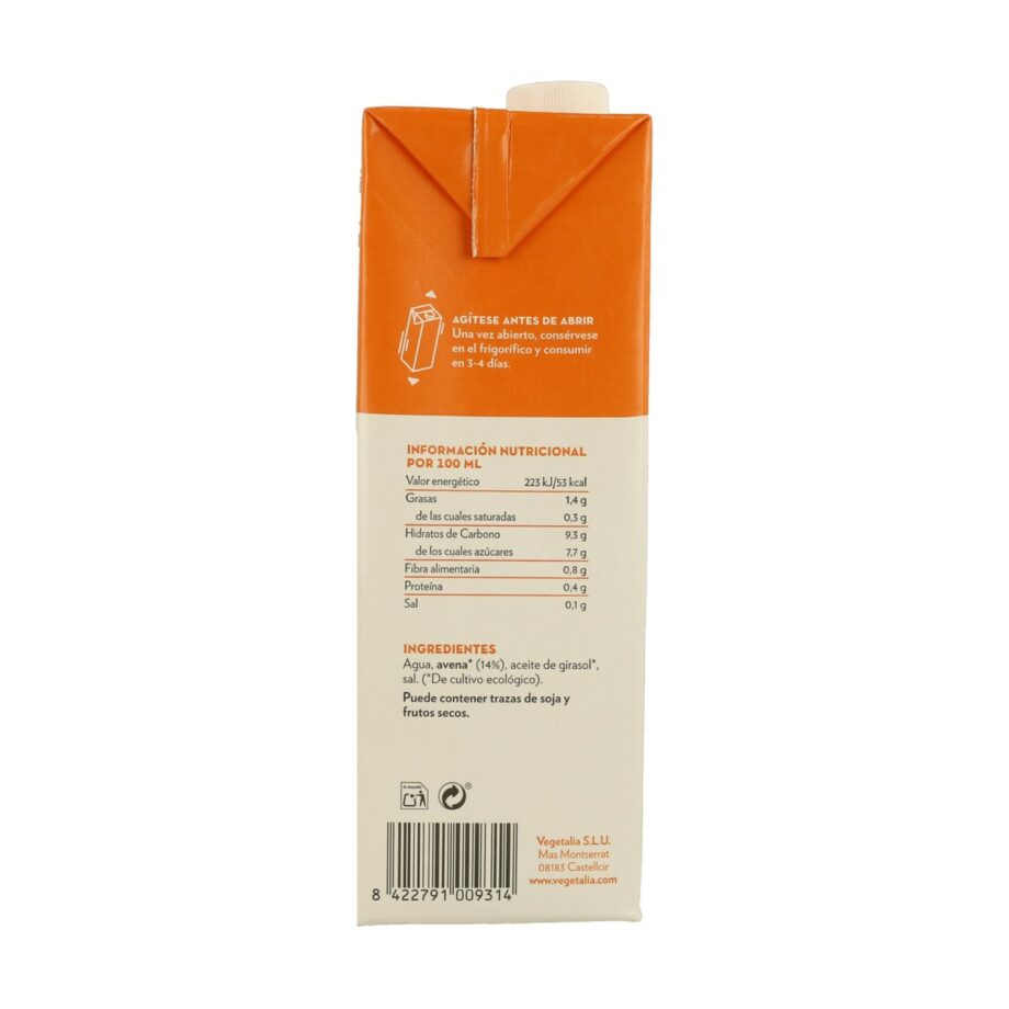 Bebida de Avena Bio
