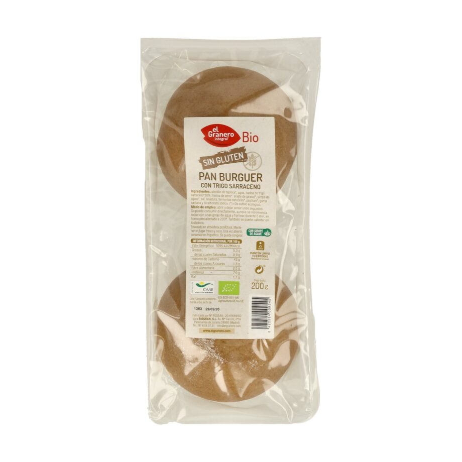 Pan burguer con trigo sarraceno