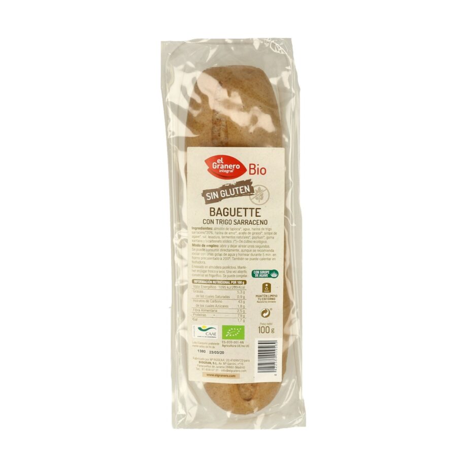 Baguette con trigo sarraceno Bio