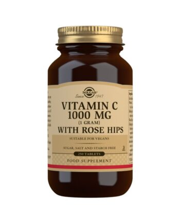 Rose Hips C 1000 mg Vitamina C con escaramujo - 250 Comprimidos