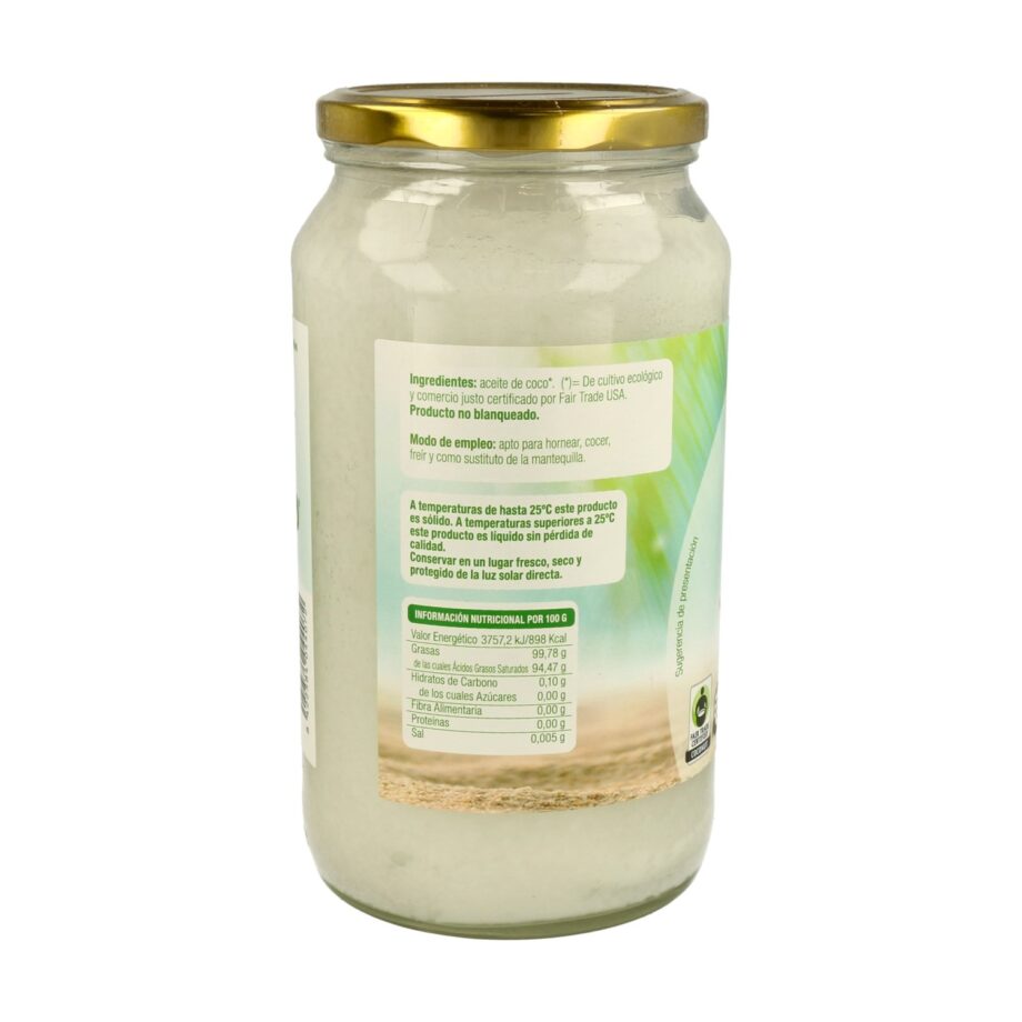 Aceite de coco virgen premium