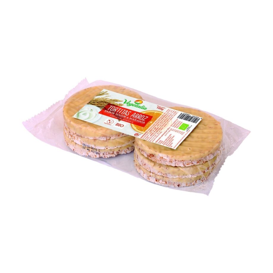 Tortitas de Arroz Sabor Yogur y Naranja Bio