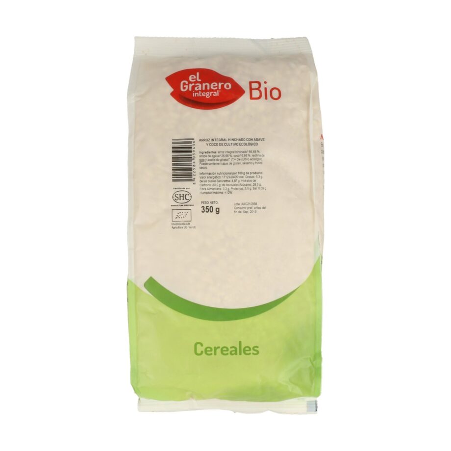 Arroz Integral Hinchado con Agave y Coco Bio