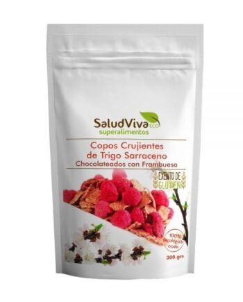 Copos Crujientes de Trigo Sarraceno Chocolateado con Frambuesas ECO 300g